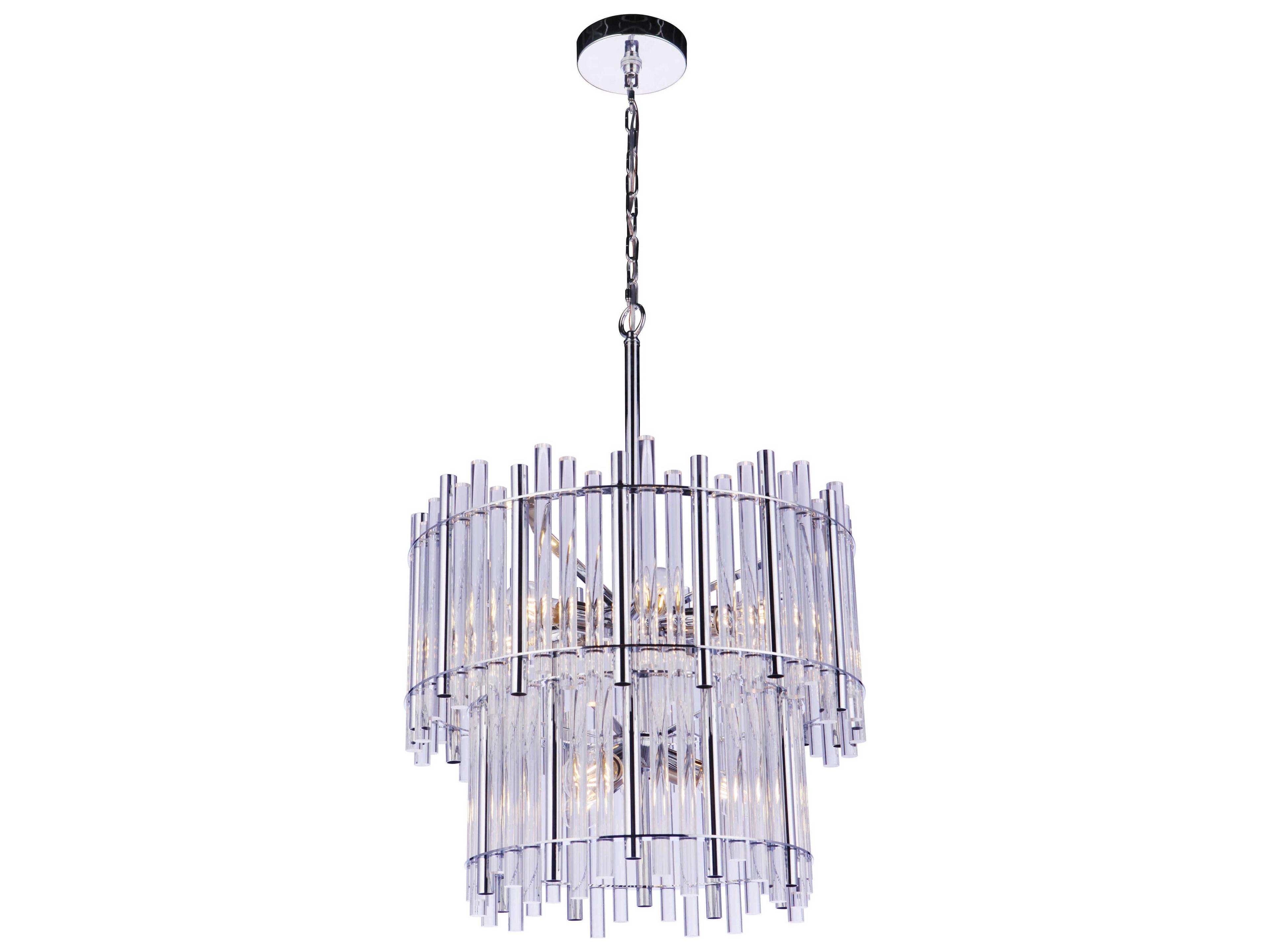 Craftmade Reveal 9-Light Chrome Drum Chandelier