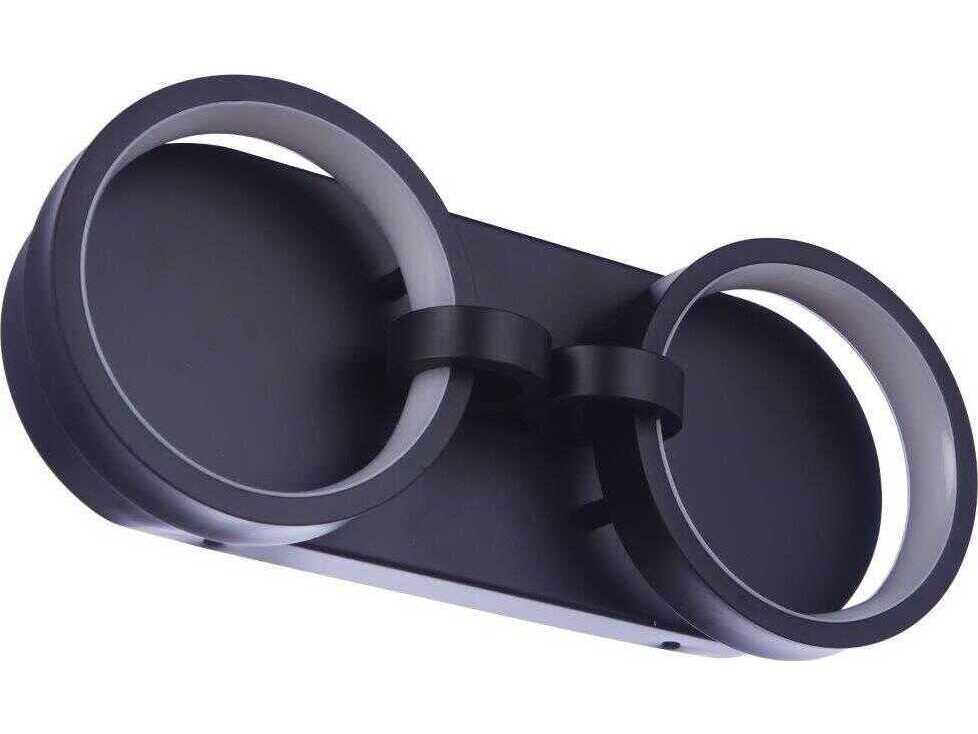 Craftmade Context 2-Light Flat Black Vanity Light