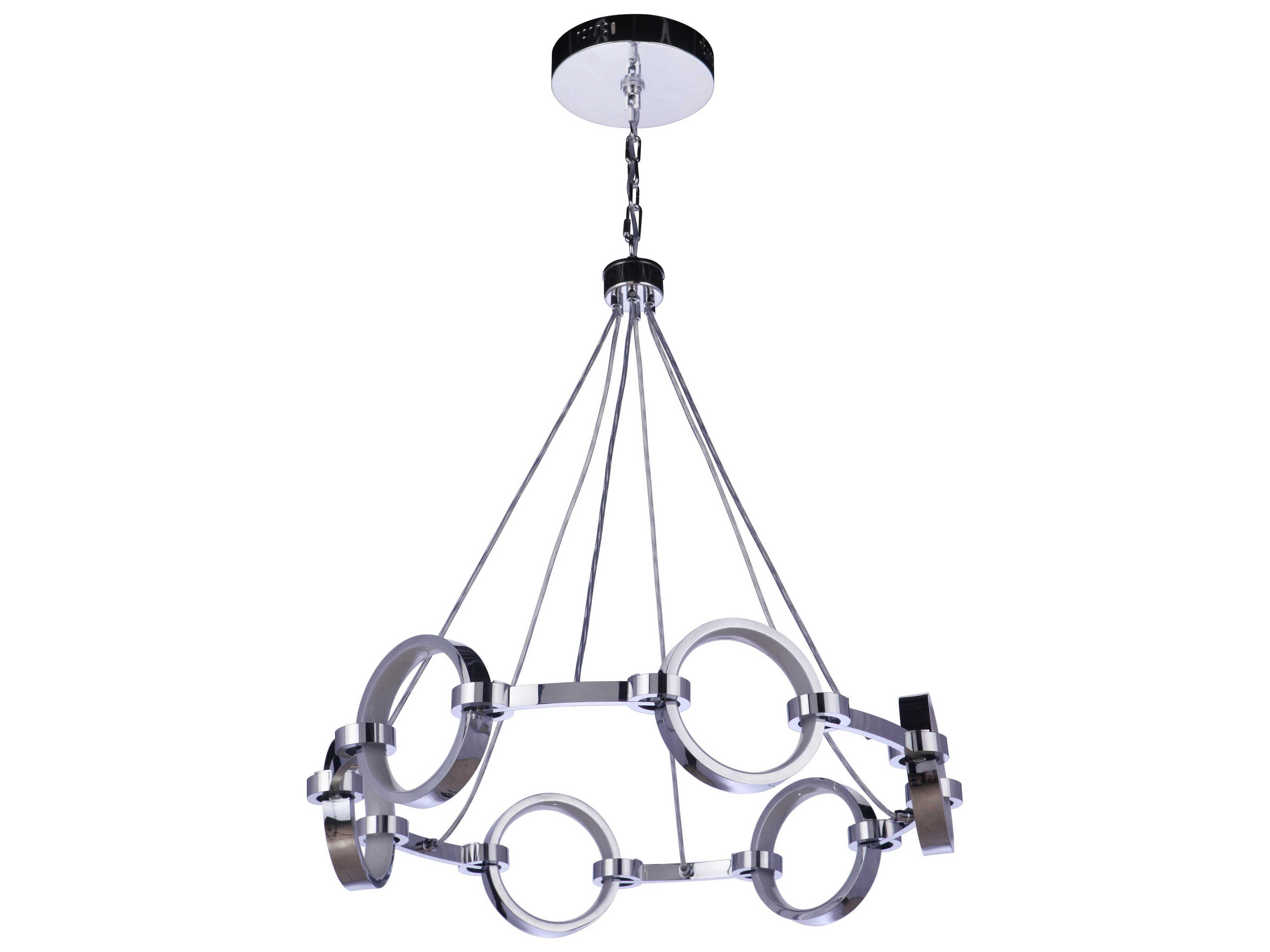 Craftmade Context 6-Light Chrome Round Chandelier