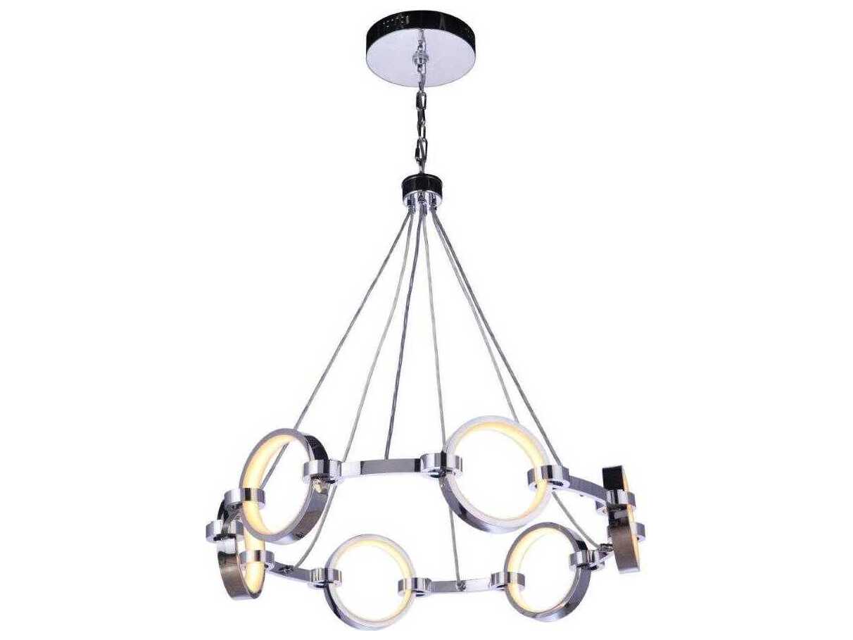 Craftmade Context 6-Light Chrome Round Chandelier