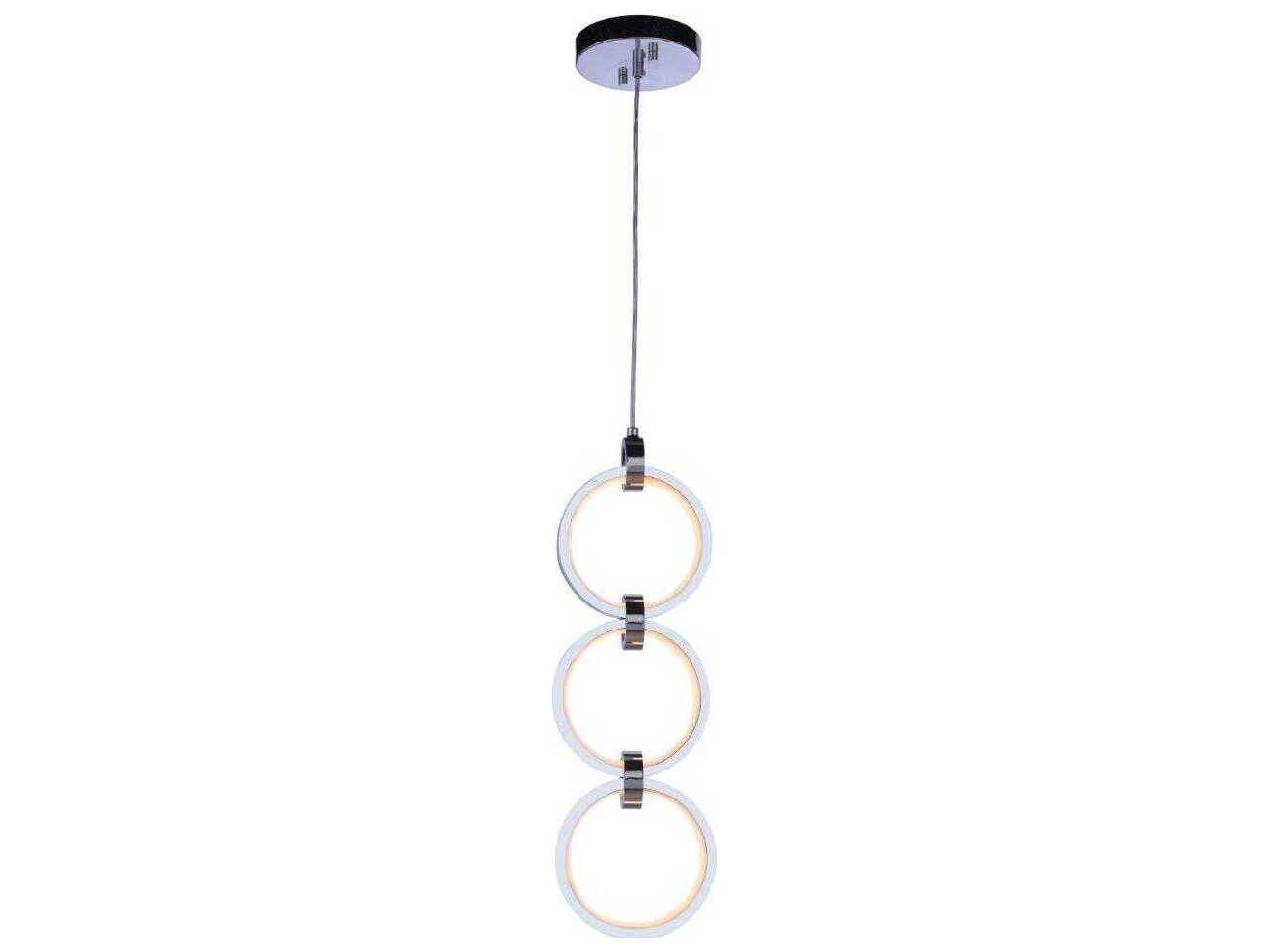 Craftmade Context 3-Light Chrome Round Mini Pendant