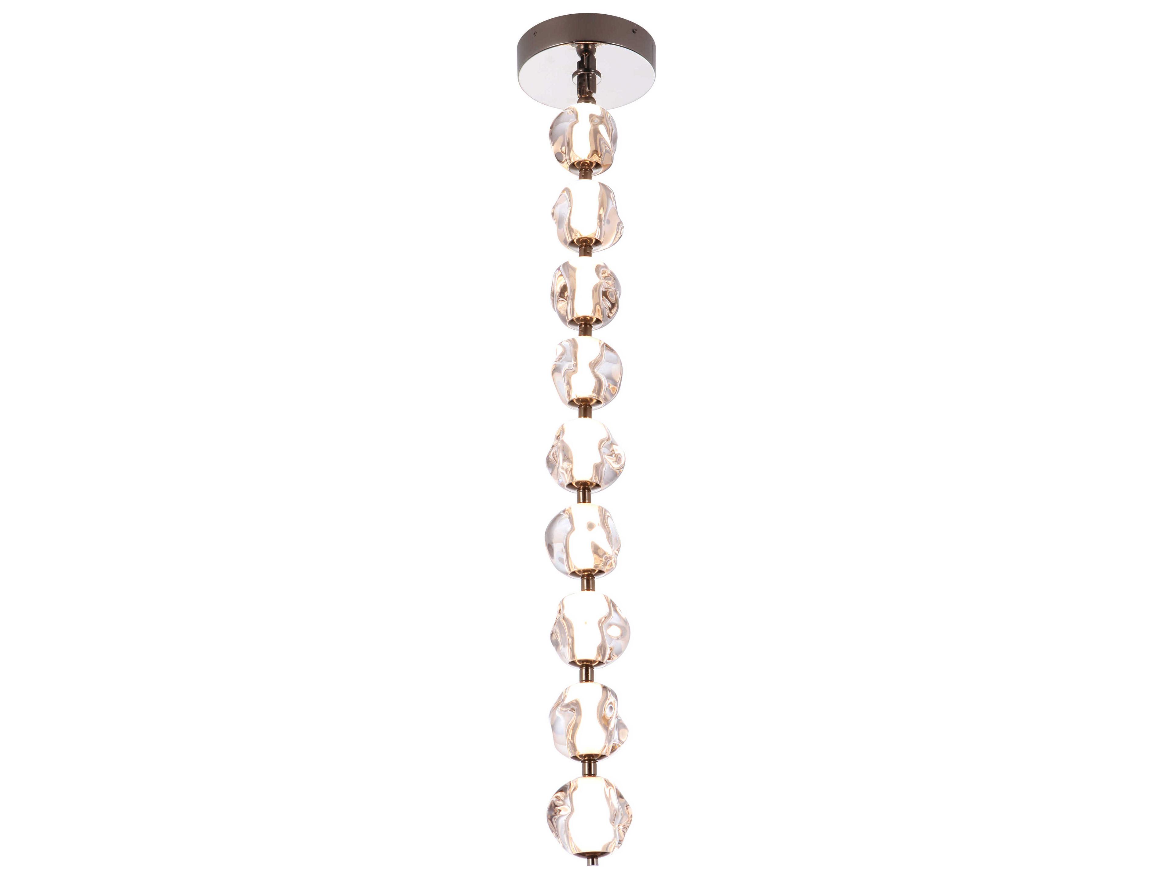 Craftmade Jackie 1-Light Polished Nickel Brass Globe Mini Pendant