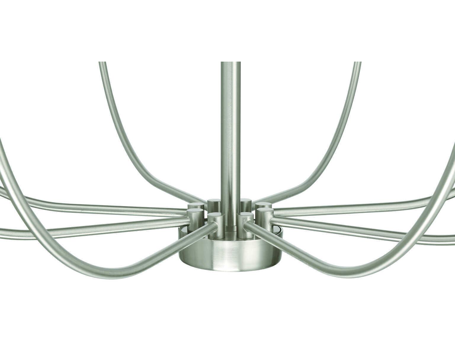 Craftmade Traci 8-Light Brushed Polished Nickel Candelabra Chandelier