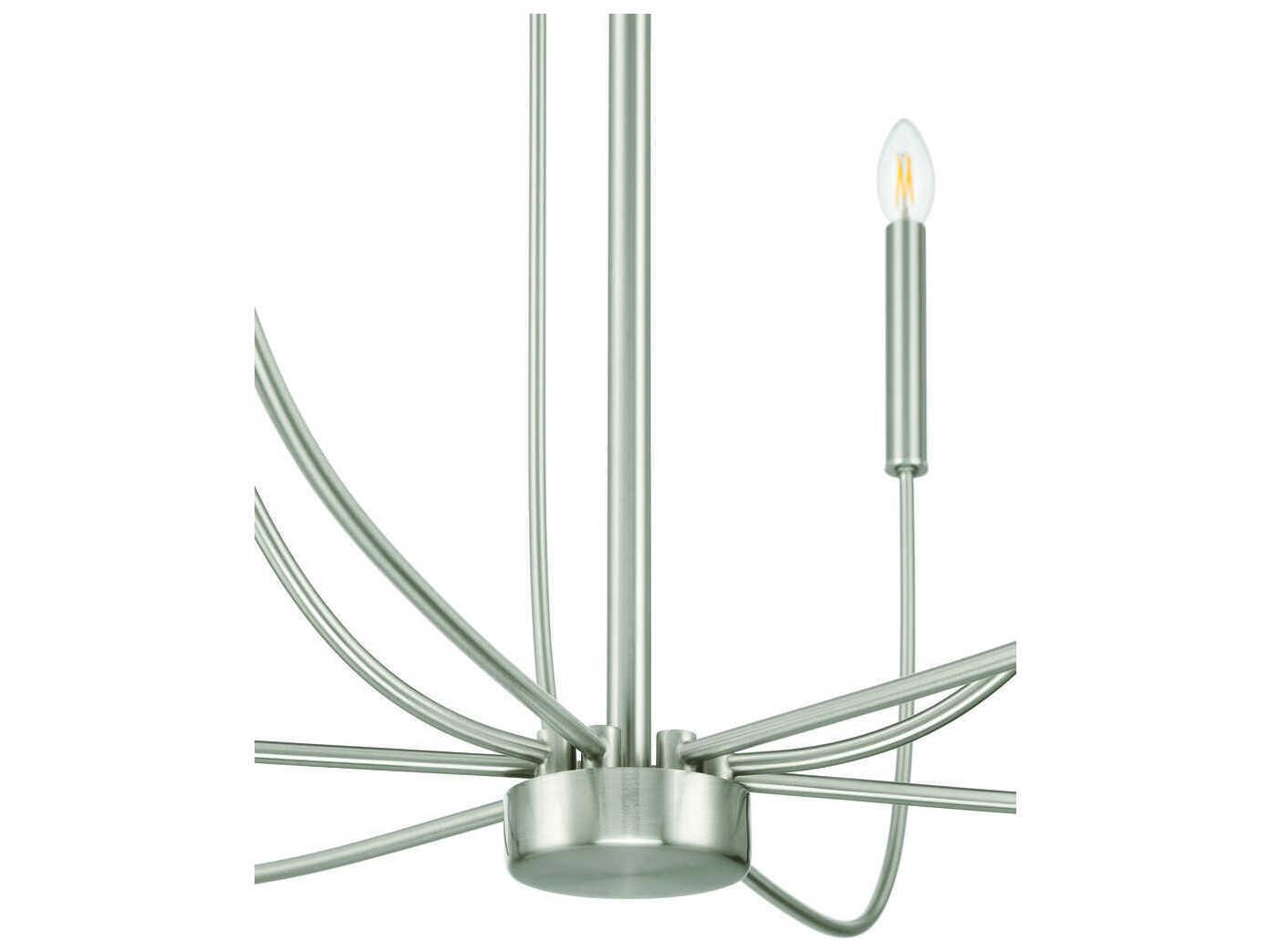Craftmade Traci 9-Light Brushed Polished Nickel Candelabra Chandelier