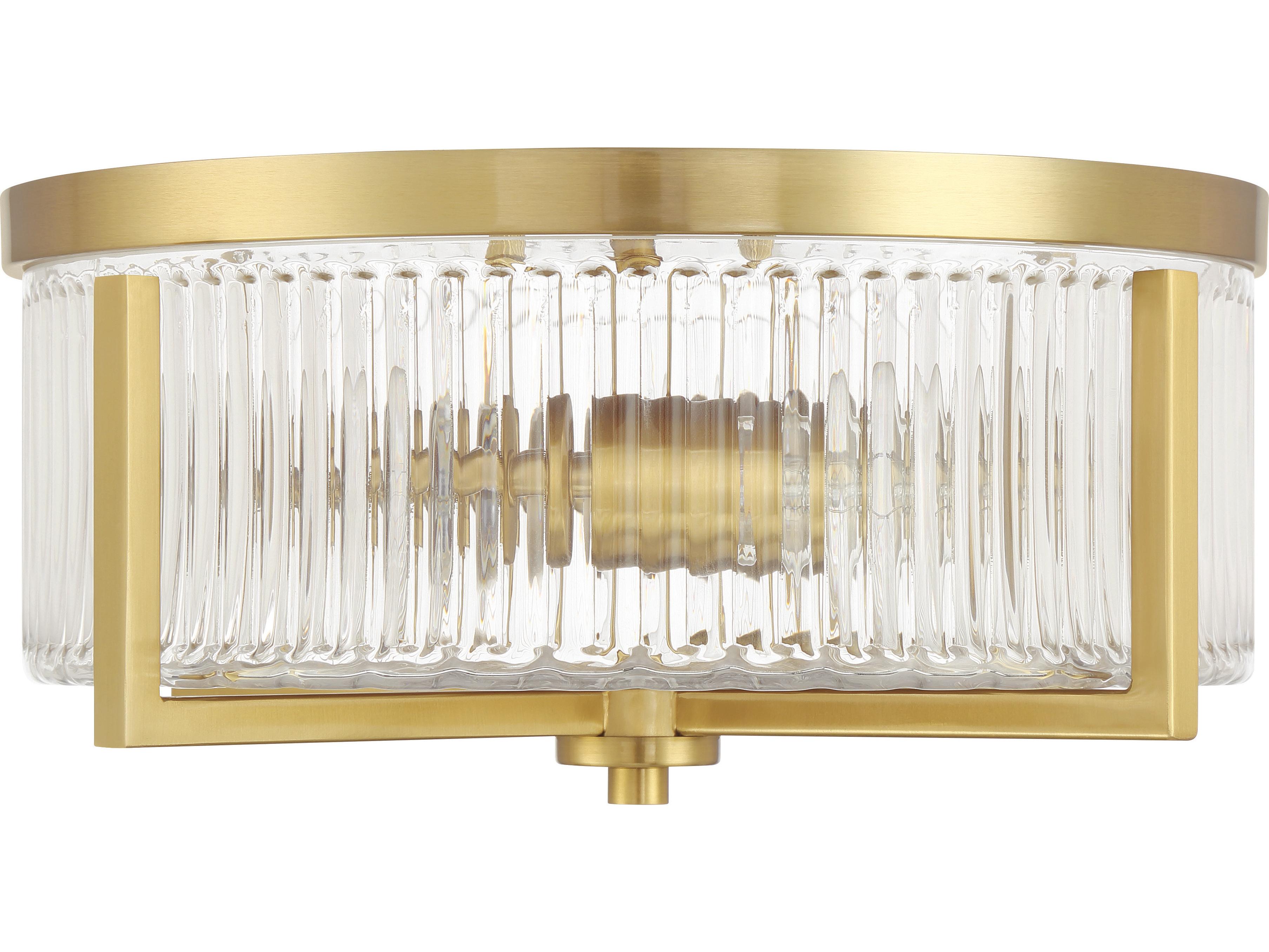 Craftmade Whittley 3-Light Satin Brass Drum Flush Mount