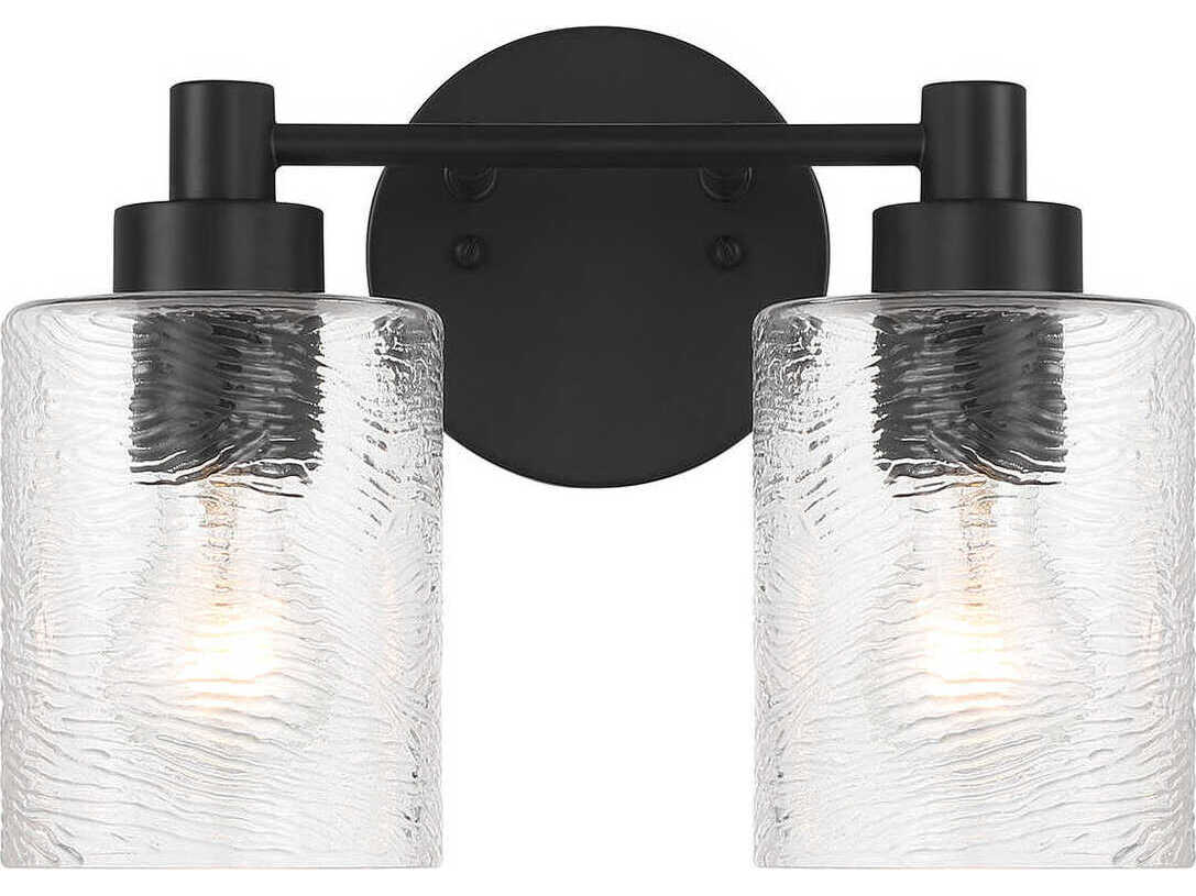 Craftmade Lyndsey 2-Light Flat Black Vanity Light