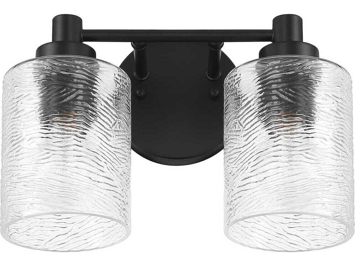 Craftmade Lyndsey 2-Light Flat Black Vanity Light