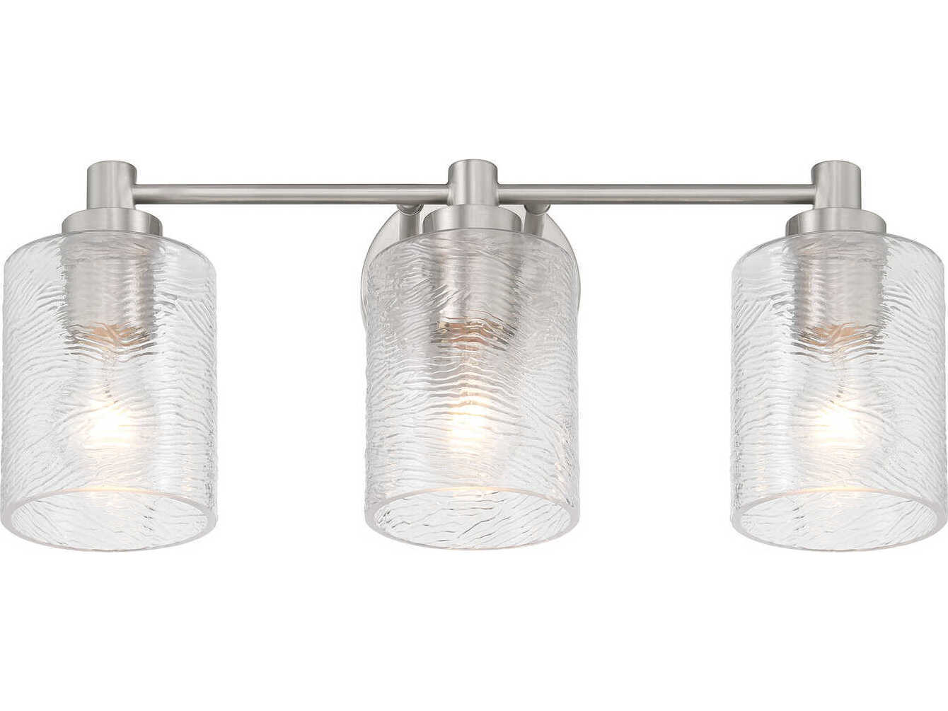 Craftmade Lyndsey 3-Light Brushed Polished Nickel Vanity Light