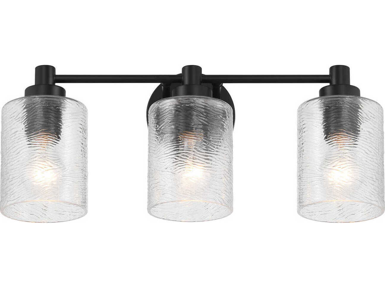 Craftmade Lyndsey 3-Light Flat Black Vanity Light