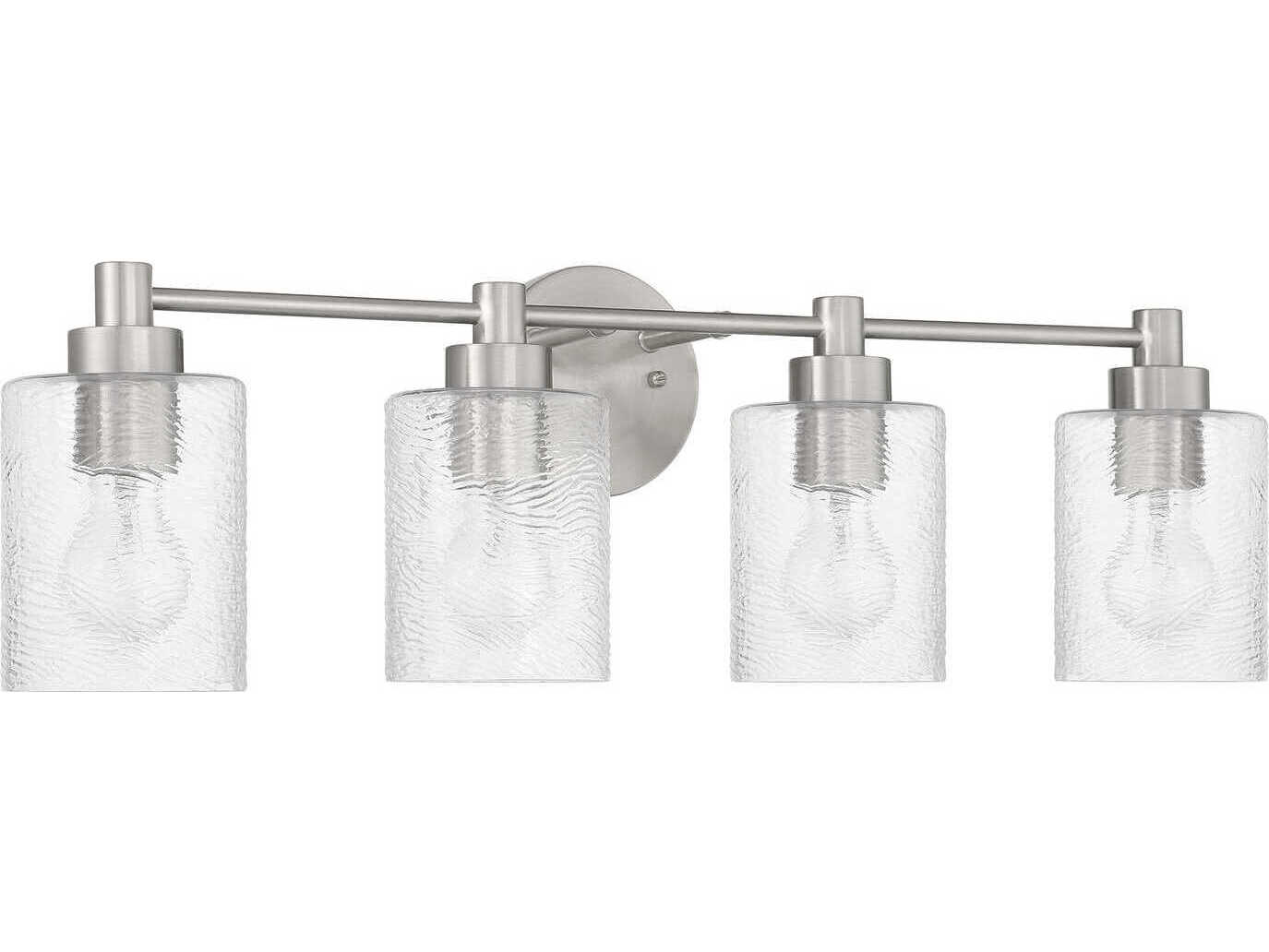 Craftmade Lyndsey 4-Light Brushed Polished Nickel Vanity Light