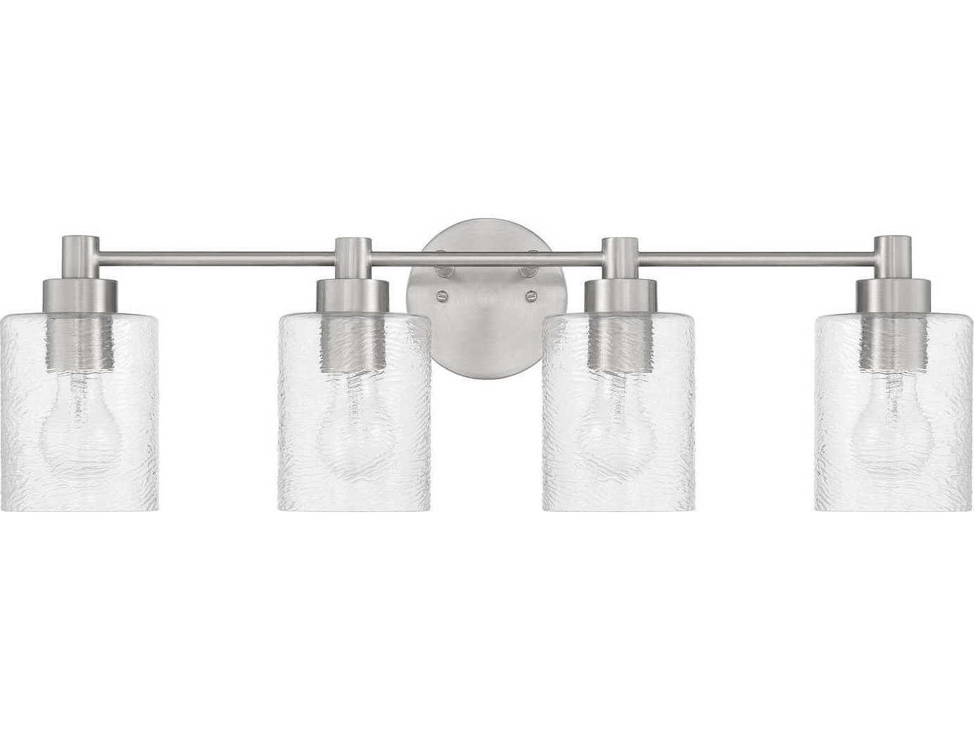 Craftmade Lyndsey 4-Light Brushed Polished Nickel Vanity Light