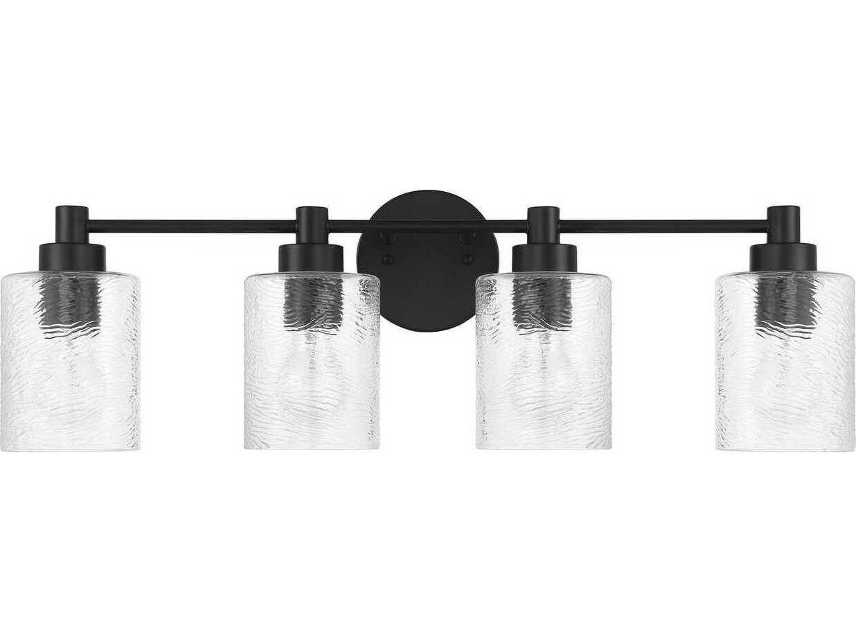 Craftmade Lyndsey 4-Light Flat Black Vanity Light