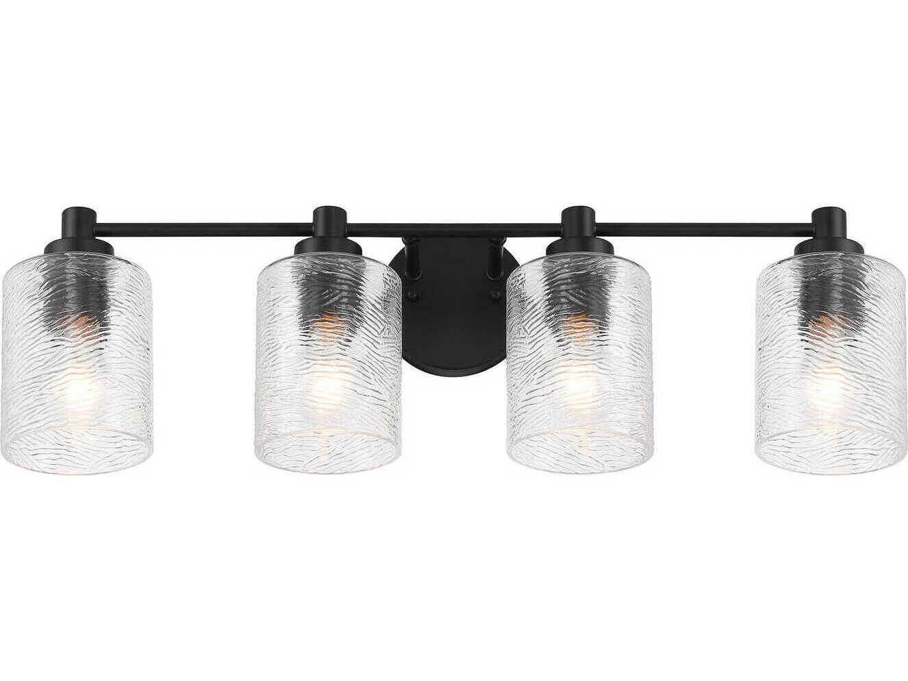 Craftmade Lyndsey 4-Light Flat Black Vanity Light