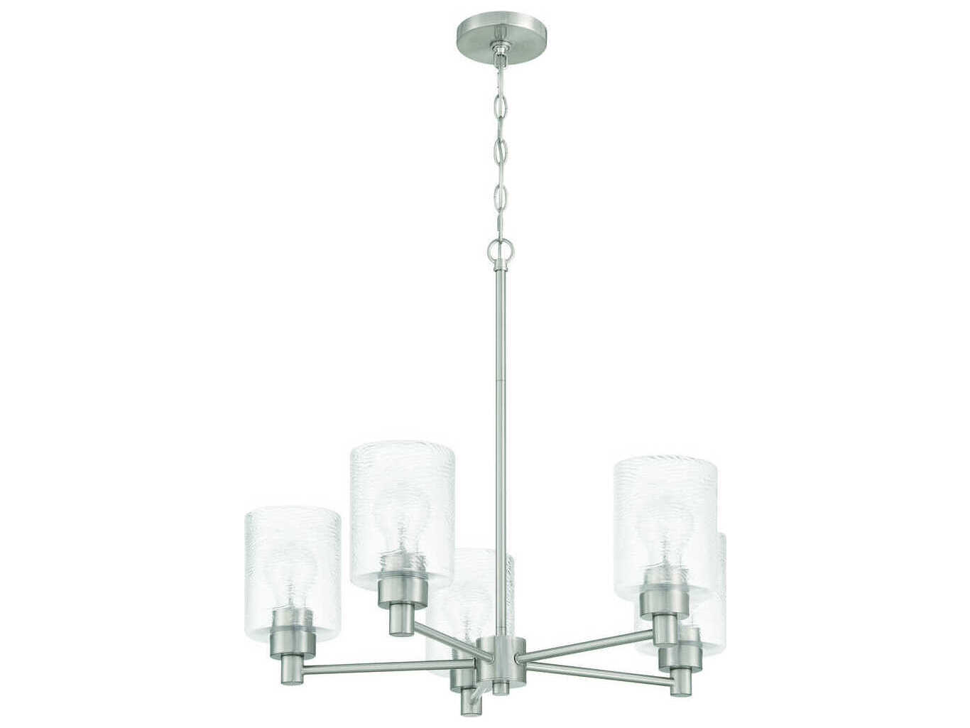Craftmade Lyndsey 5-Light Brushed Polished Nickel Chandelier