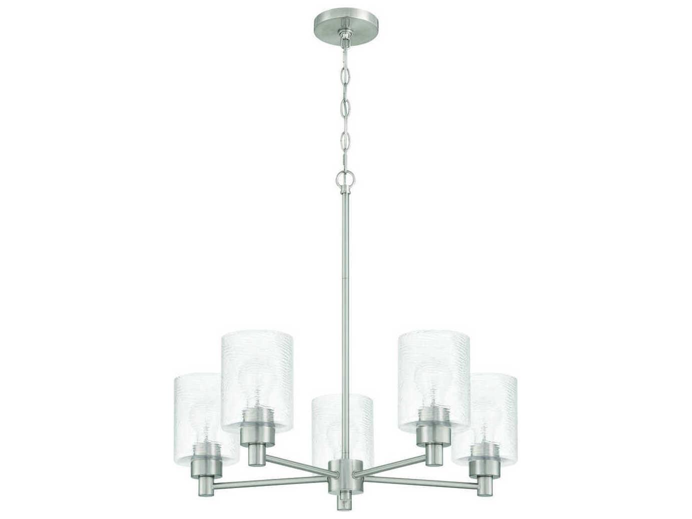 Craftmade Lyndsey 5-Light Brushed Polished Nickel Chandelier