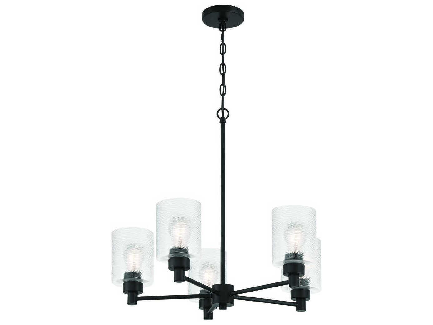 Craftmade Lyndsey 5-Light Flat Black Chandelier