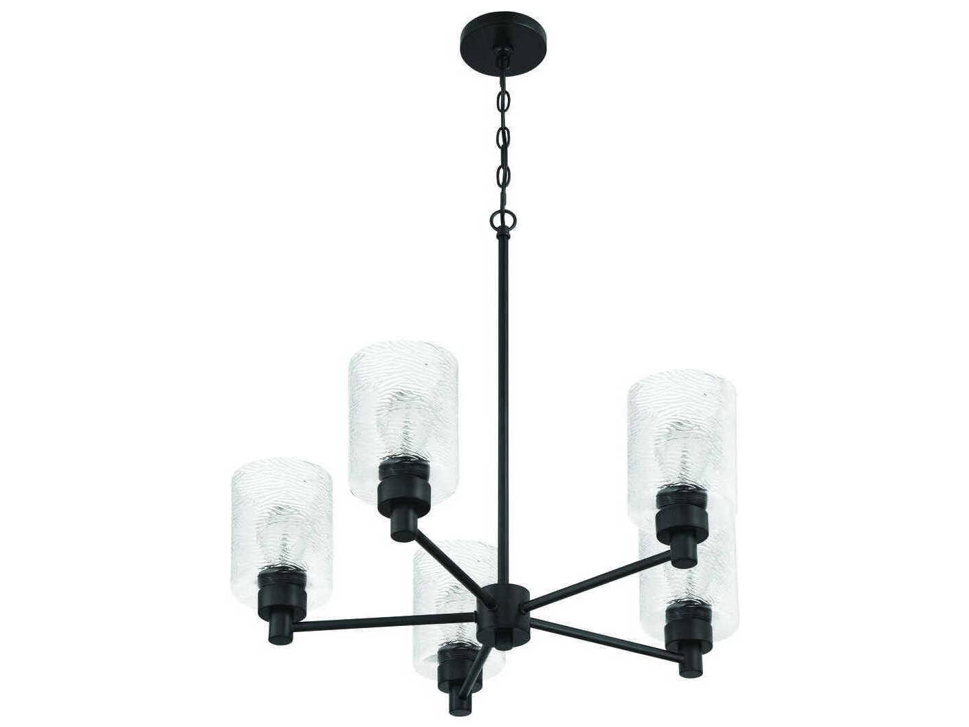 Craftmade Lyndsey 5-Light Flat Black Chandelier