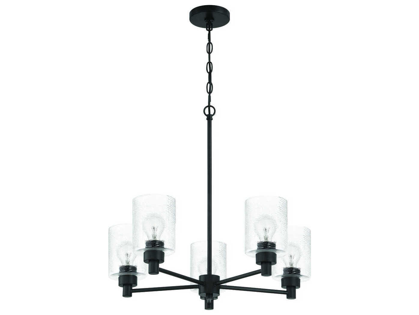 Craftmade Lyndsey 5-Light Flat Black Chandelier