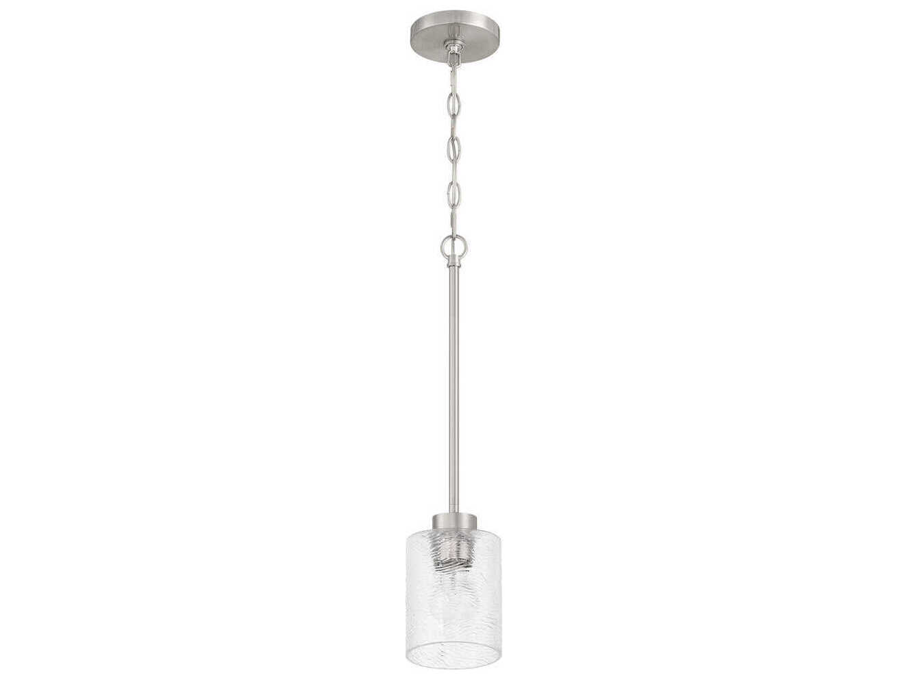 Craftmade Lyndsey 1-Light Brushed Polished Nickel Mini Pendant