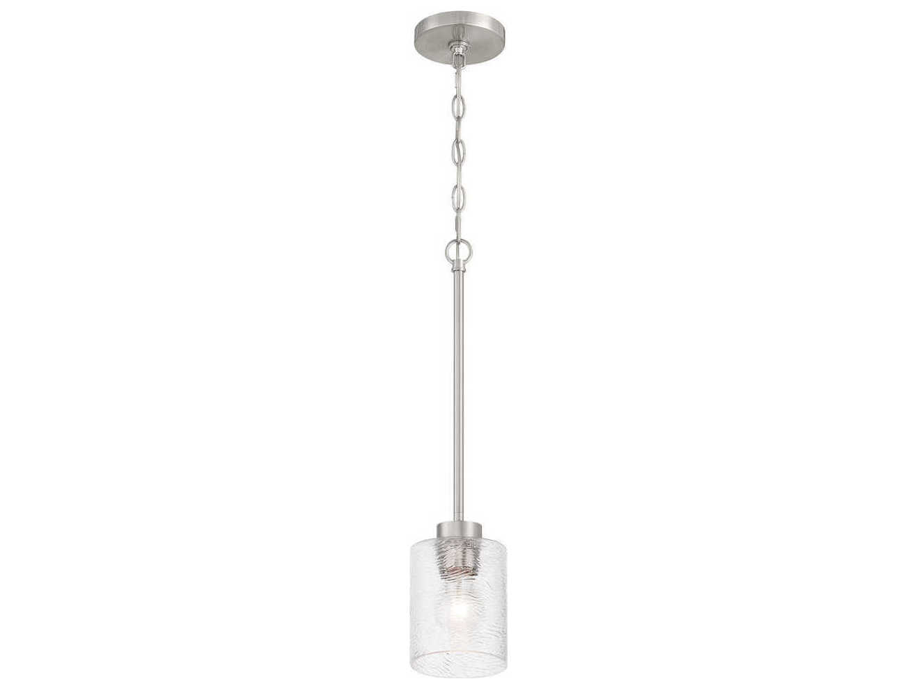 Craftmade Lyndsey 1-Light Brushed Polished Nickel Mini Pendant