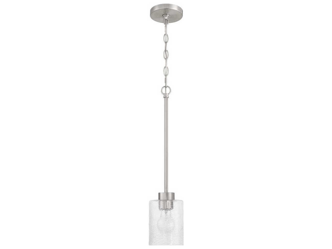 Craftmade Lyndsey 1-Light Brushed Polished Nickel Mini Pendant