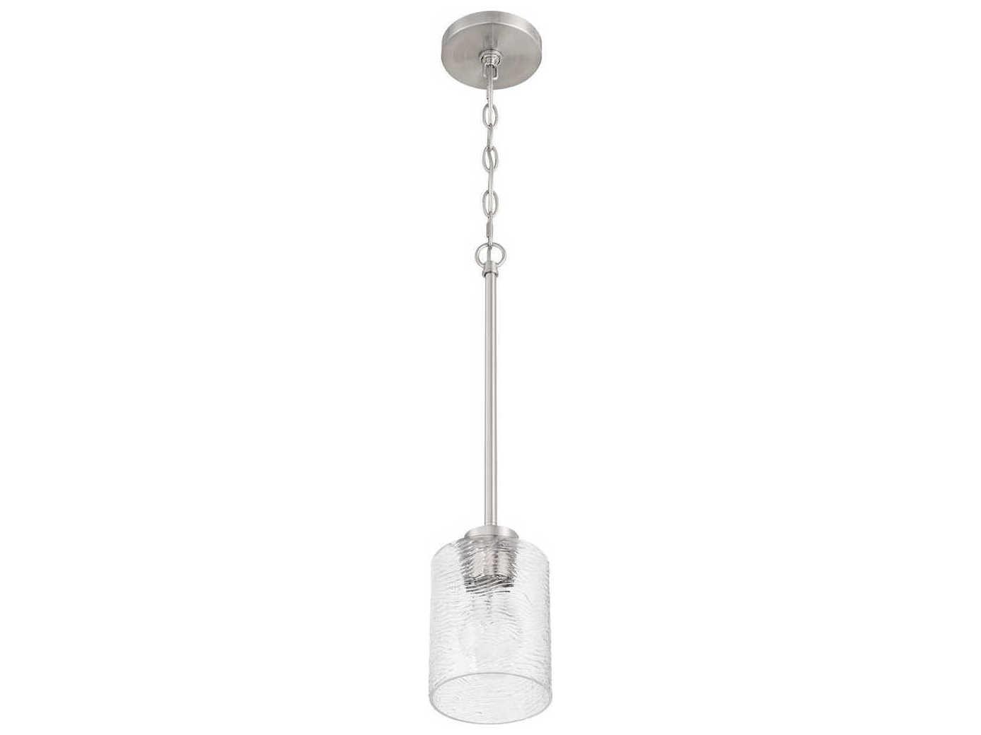 Craftmade Lyndsey 1-Light Brushed Polished Nickel Mini Pendant