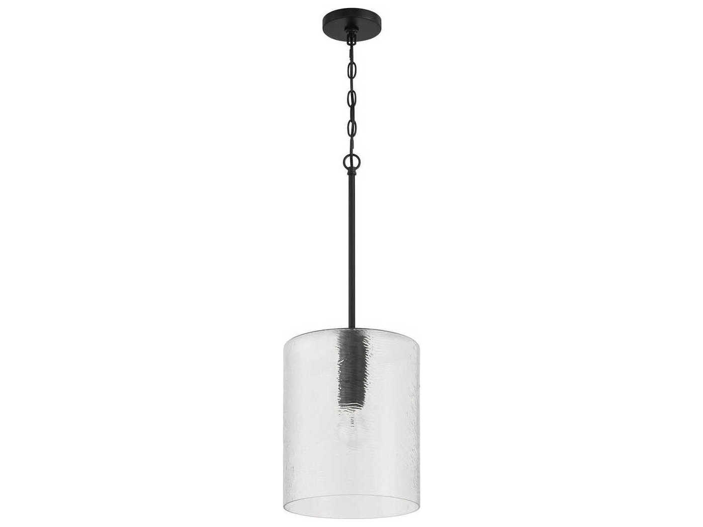 Craftmade Lyndsey 1-Light Flat Black Mini Pendant