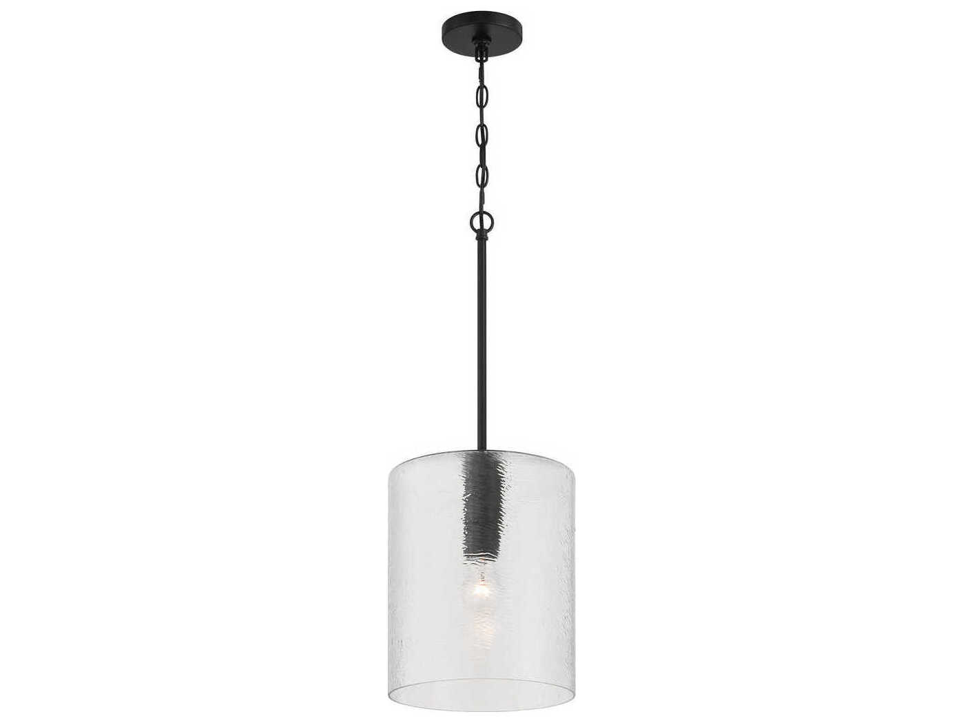 Craftmade Lyndsey 1-Light Flat Black Mini Pendant