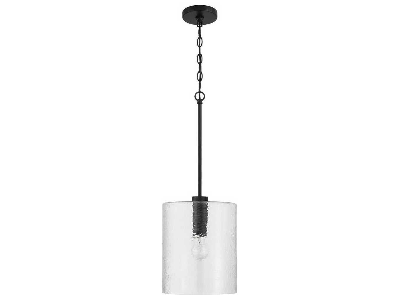 Craftmade Lyndsey 1-Light Flat Black Mini Pendant