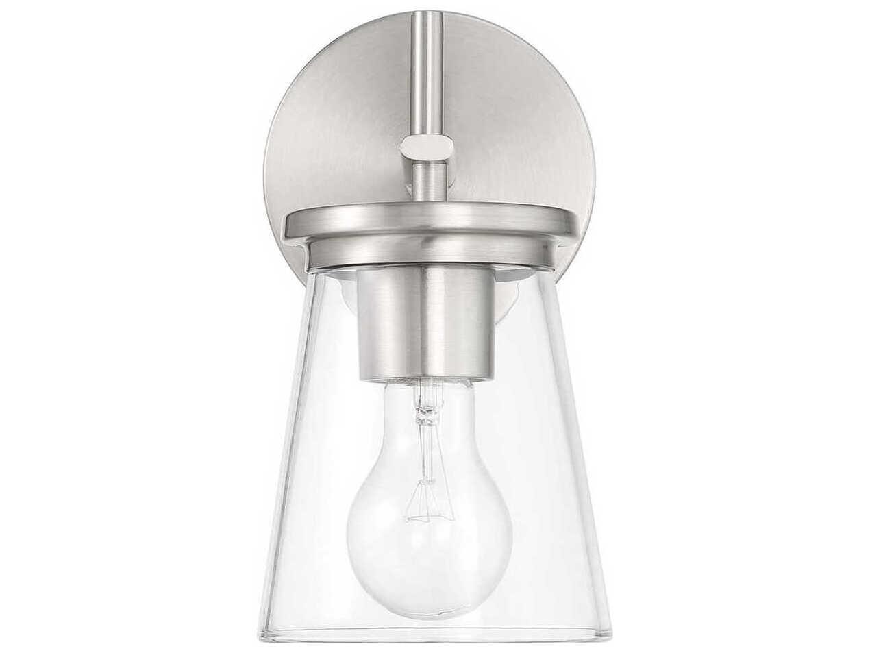 Craftmade Connell 1-Light Brushed Polished Nickel Wall Sconce