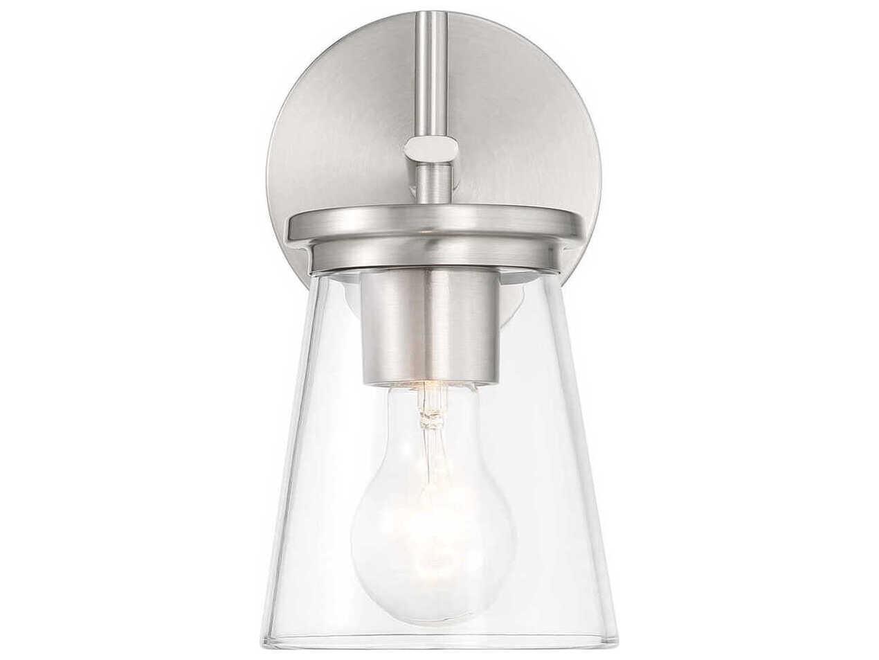 Craftmade Connell 1-Light Brushed Polished Nickel Wall Sconce