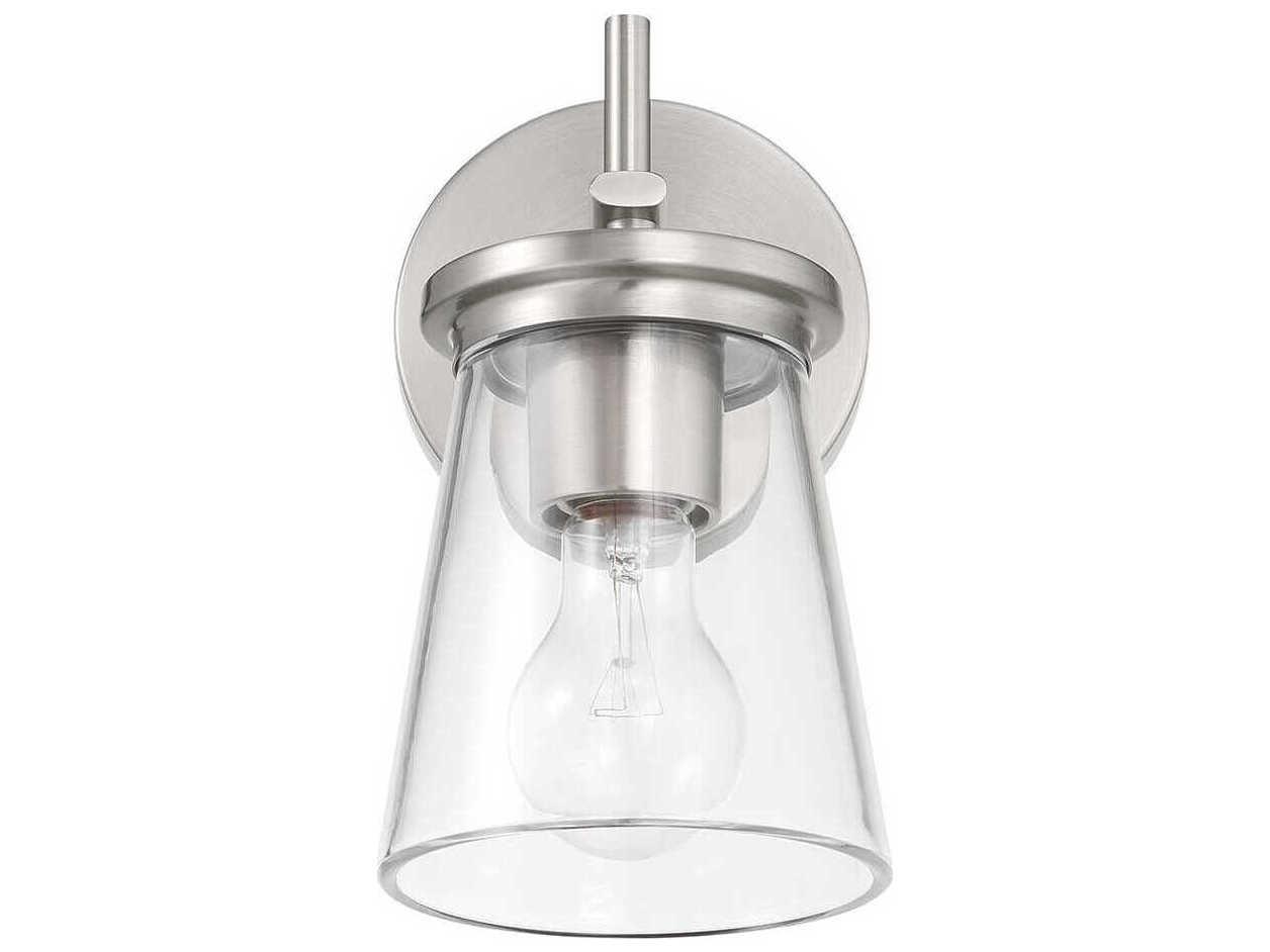 Craftmade Connell 1-Light Brushed Polished Nickel Wall Sconce