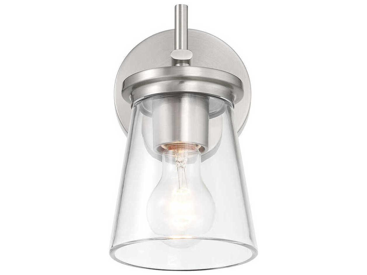 Craftmade Connell 1-Light Brushed Polished Nickel Wall Sconce