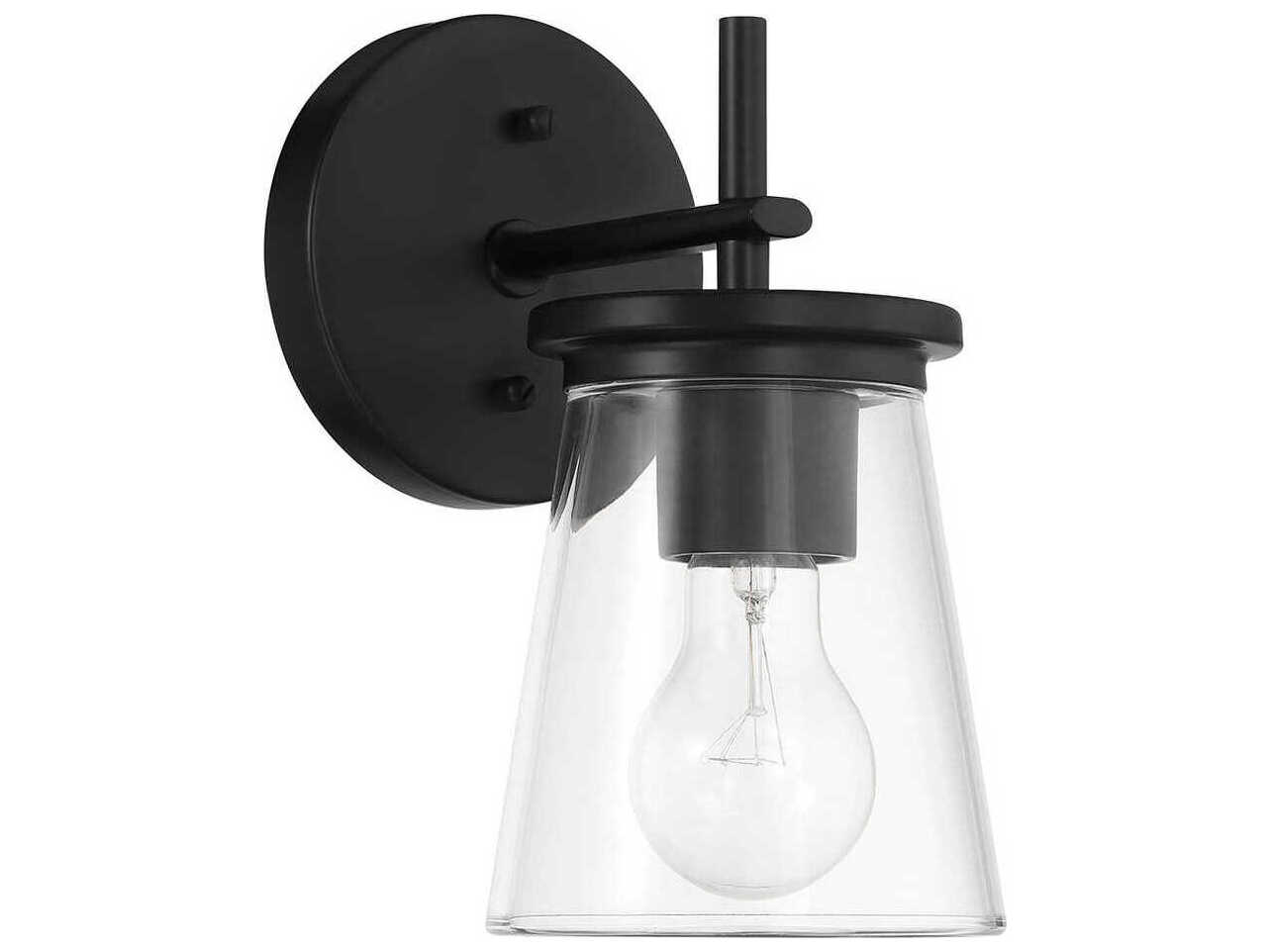 Craftmade Connell 1-Light Flat Black Wall Sconce