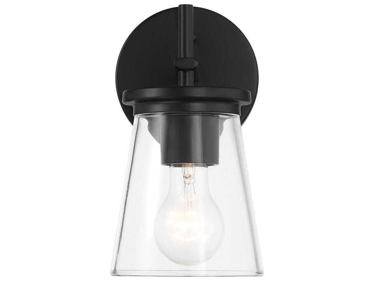 Craftmade Connell 1-Light Flat Black Wall Sconce