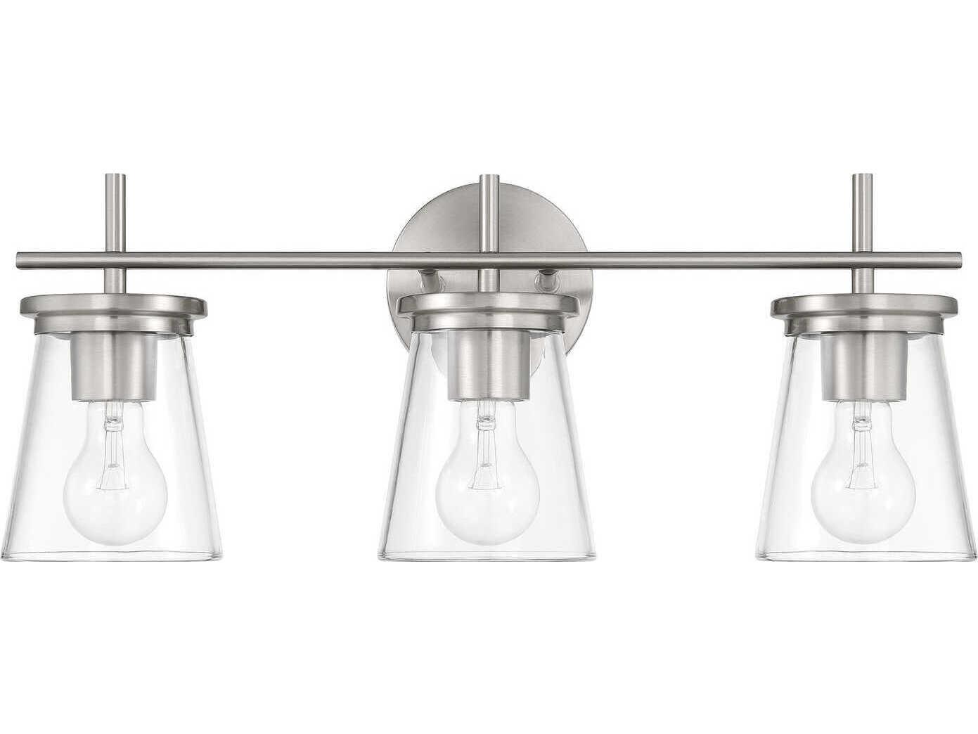 Craftmade Connell 3-Light Brushed Polished Nickel Vanity Light