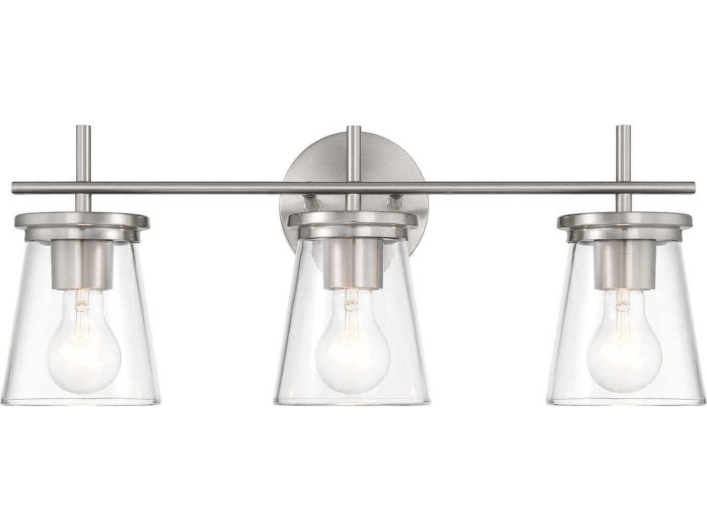 Craftmade Connell 3-Light Brushed Polished Nickel Vanity Light