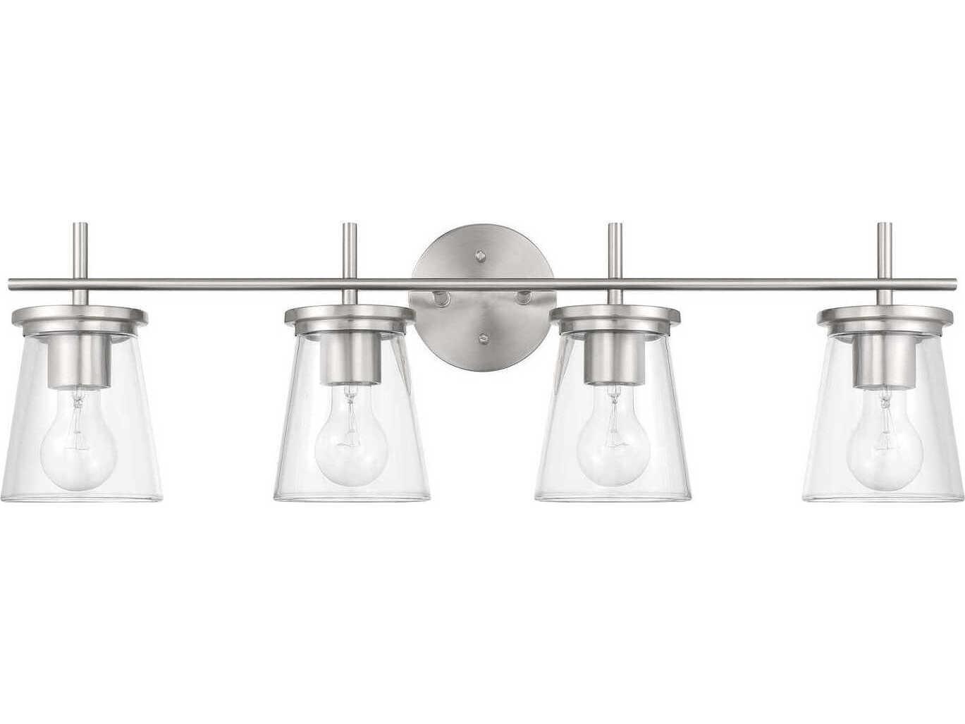 Craftmade Connell 4-Light Brushed Polished Nickel Vanity Light