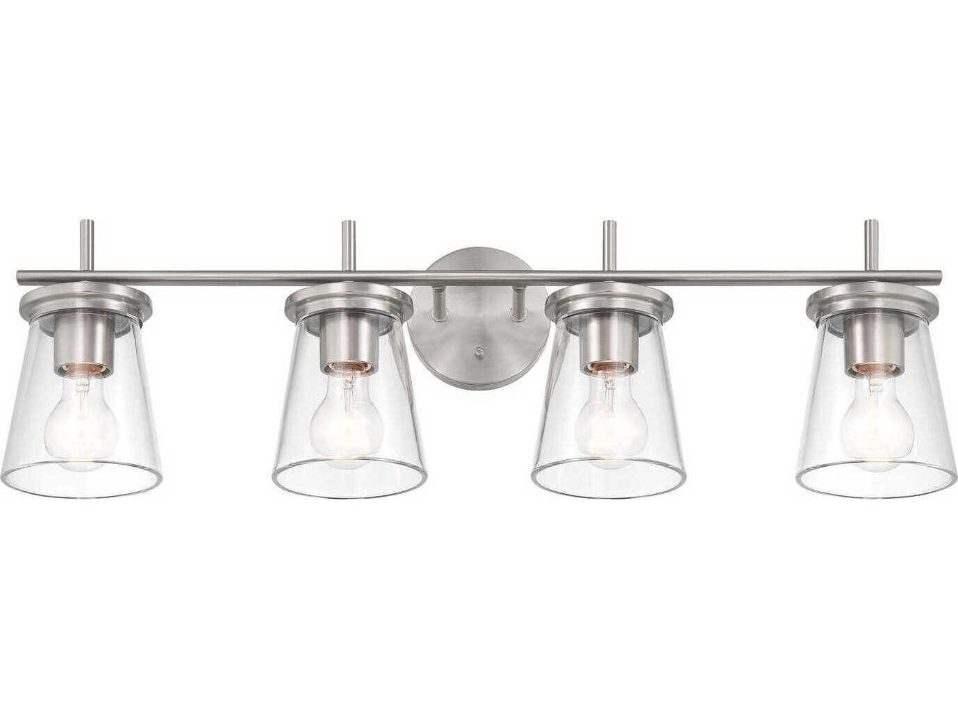 Craftmade Connell 4-Light Brushed Polished Nickel Vanity Light