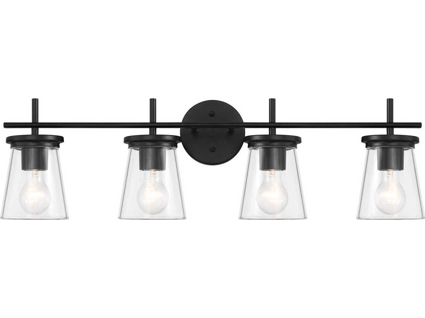Craftmade Connell 4-Light Flat Black Vanity Light
