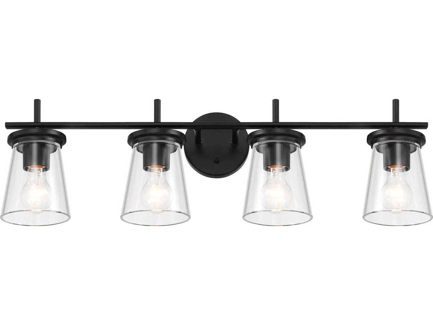 Craftmade Connell 4-Light Flat Black Vanity Light