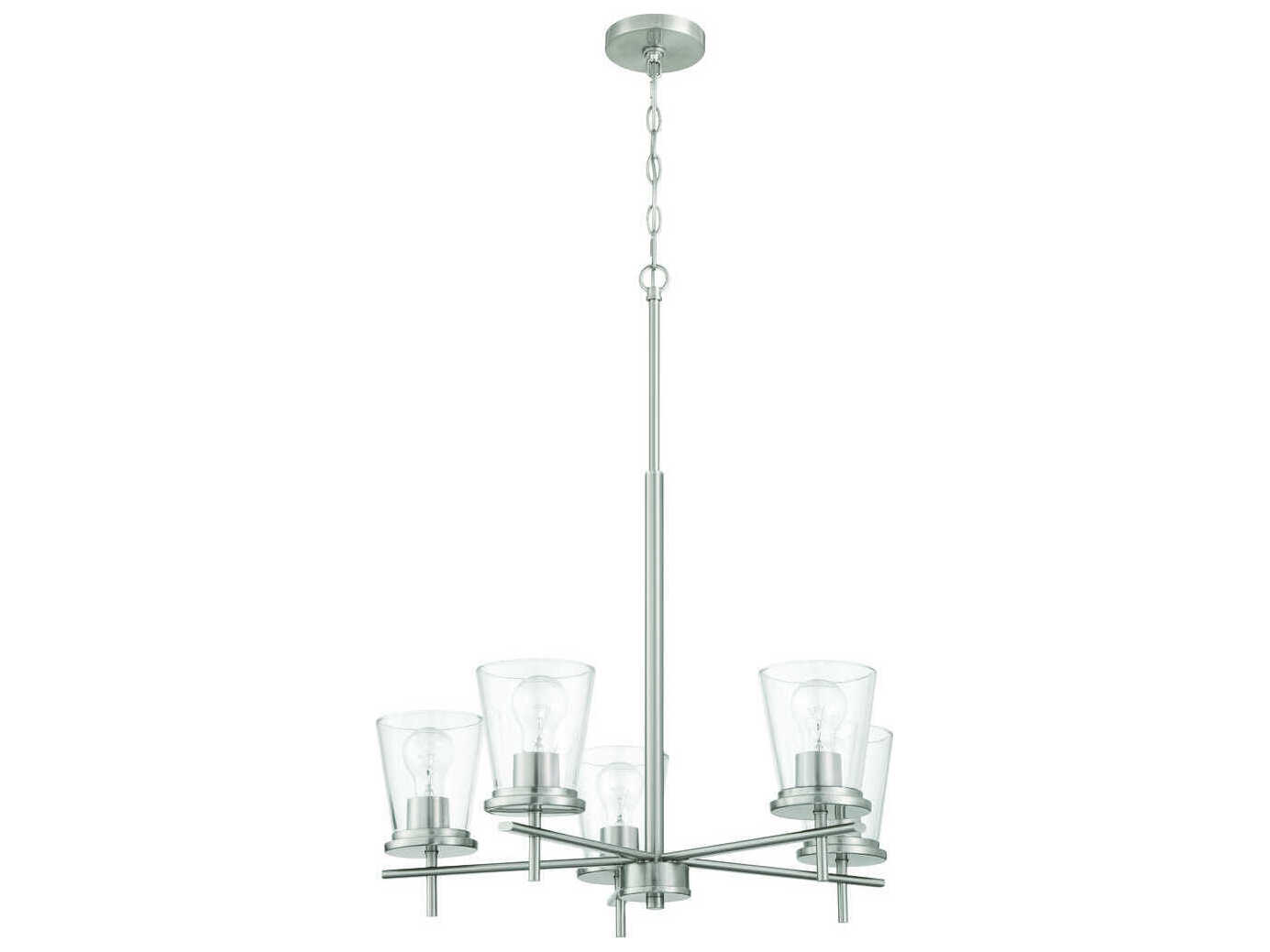 Craftmade Connell 5-Light Brushed Polished Nickel Chandelier