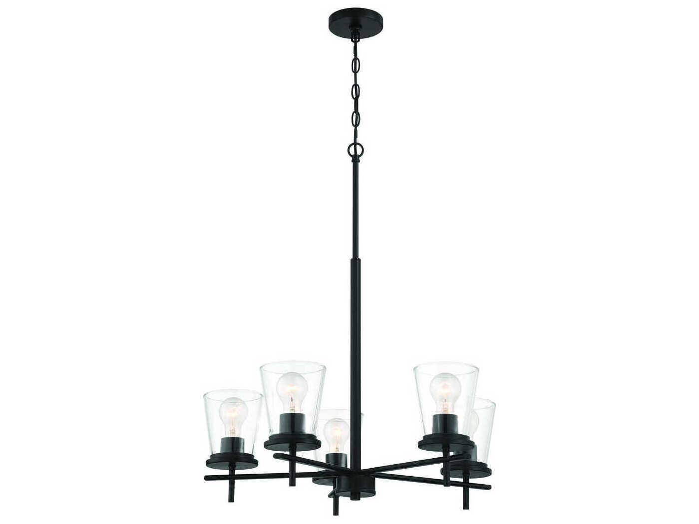 Craftmade Connell 5-Light Flat Black Chandelier