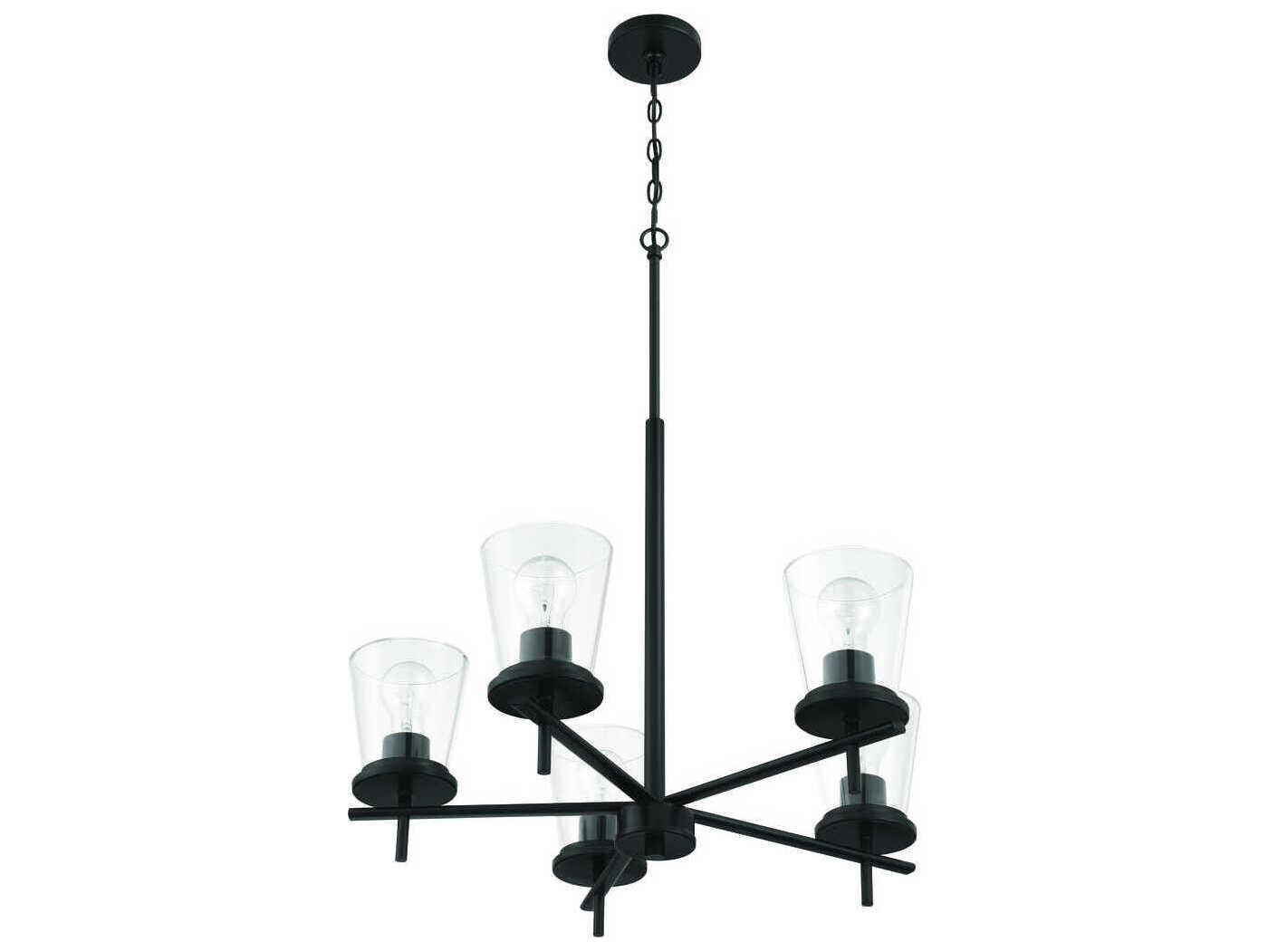 Craftmade Connell 5-Light Flat Black Chandelier
