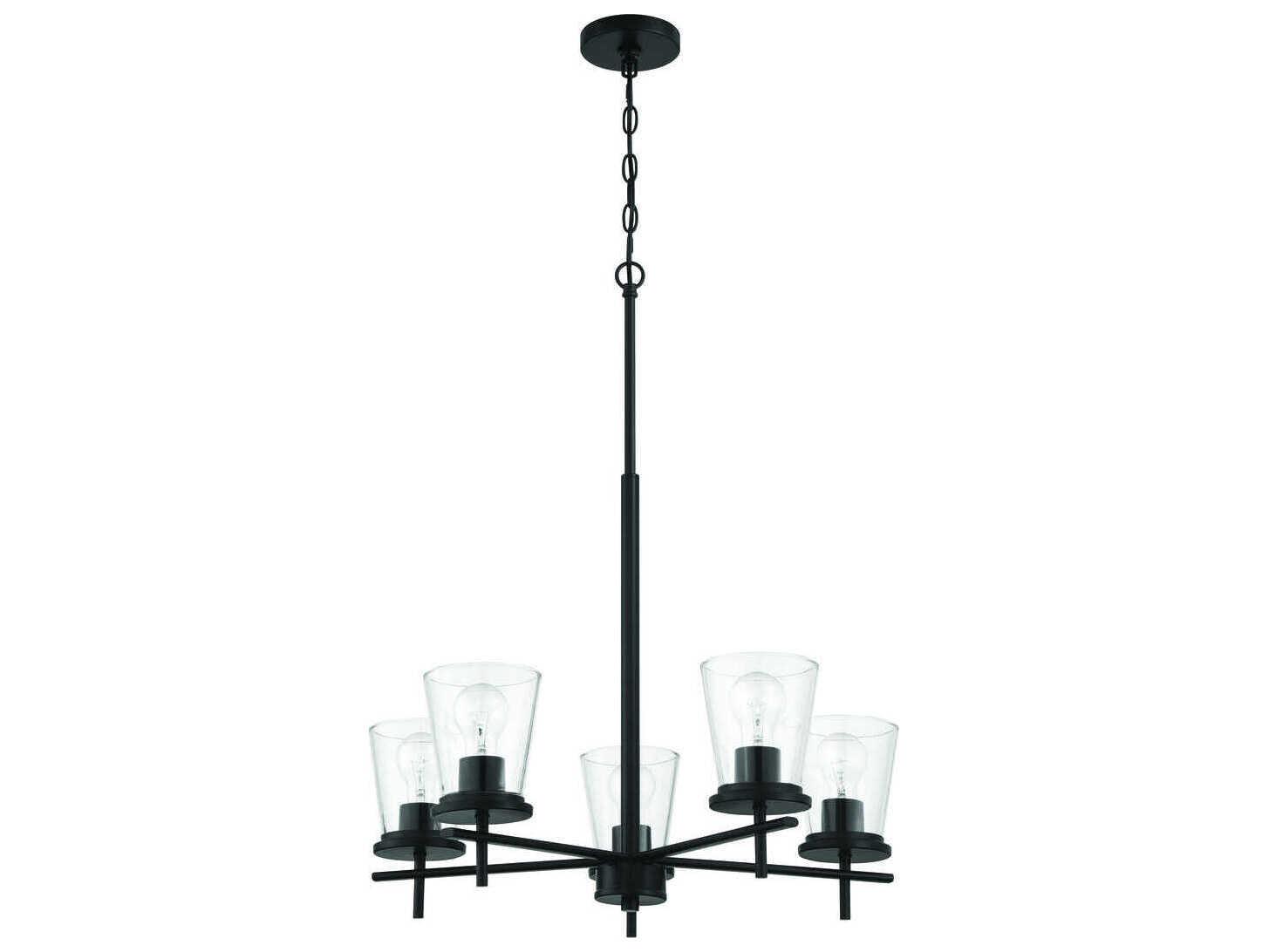 Craftmade Connell 5-Light Flat Black Chandelier