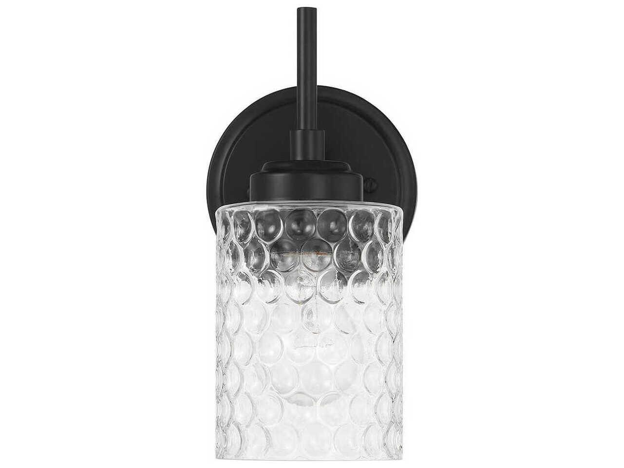 Craftmade Claire 1-Light Flat Black Wall Sconce