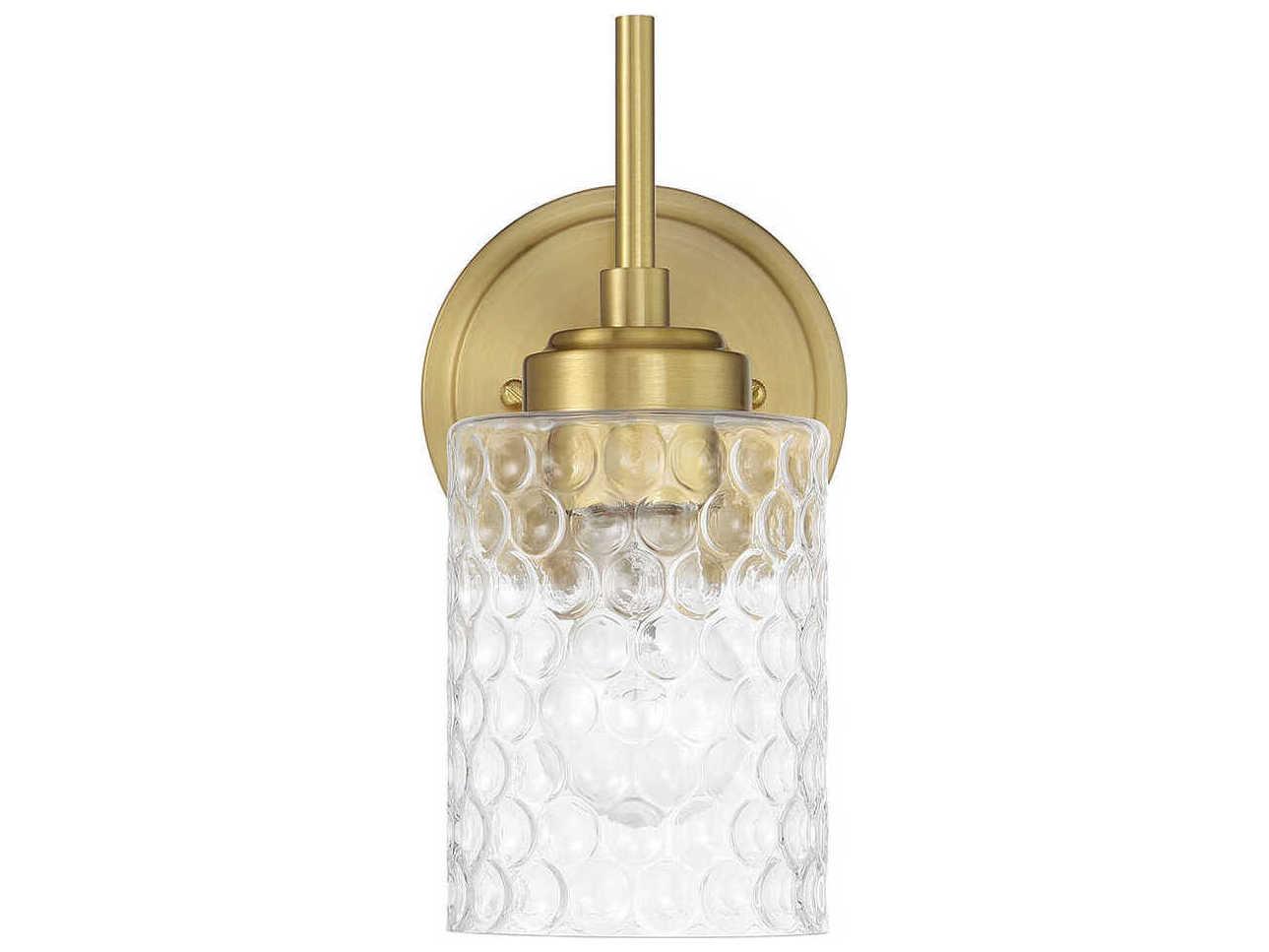Craftmade Claire 1-Light Satin Brass Wall Sconce