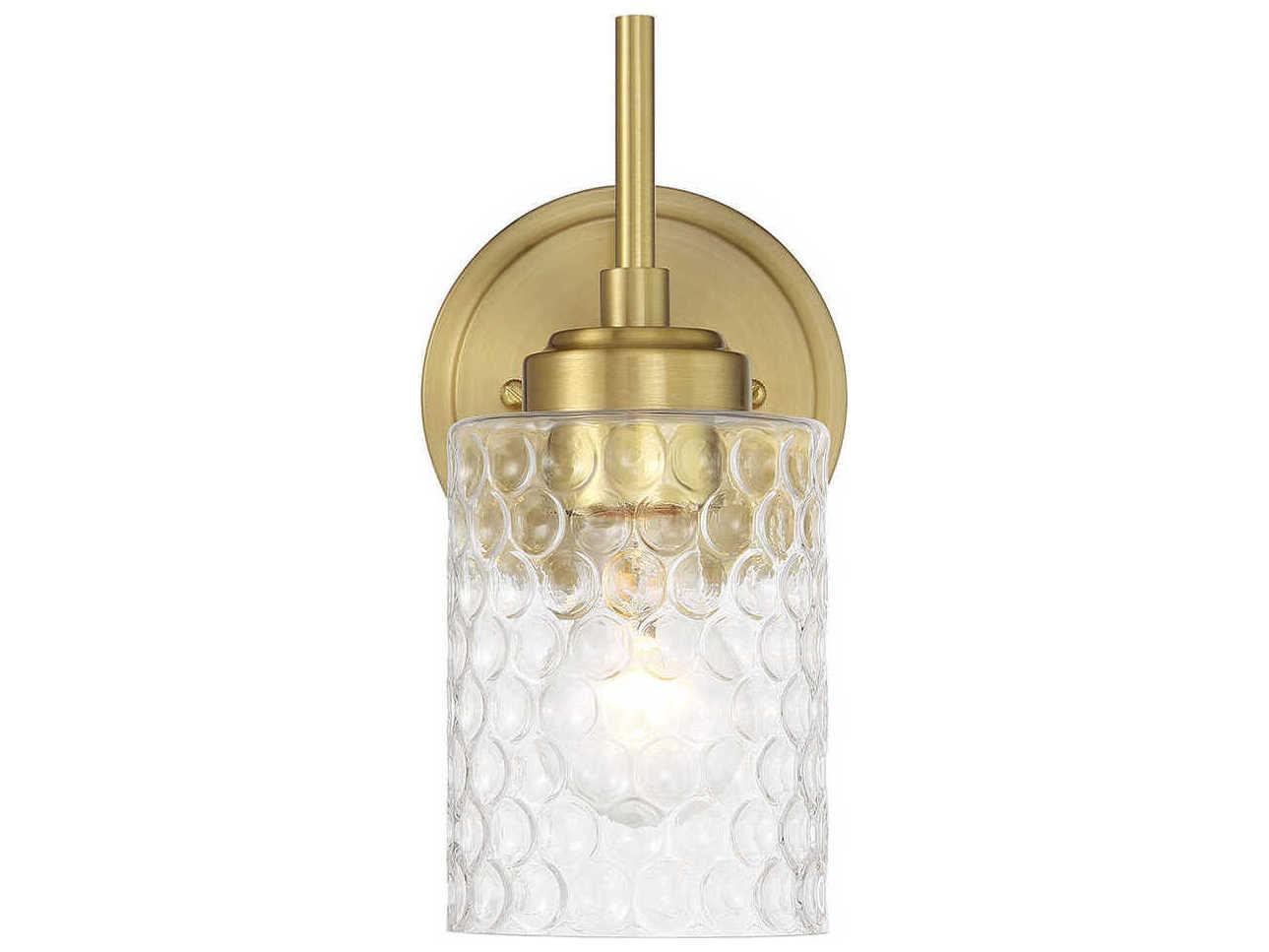 Craftmade Claire 1-Light Satin Brass Wall Sconce