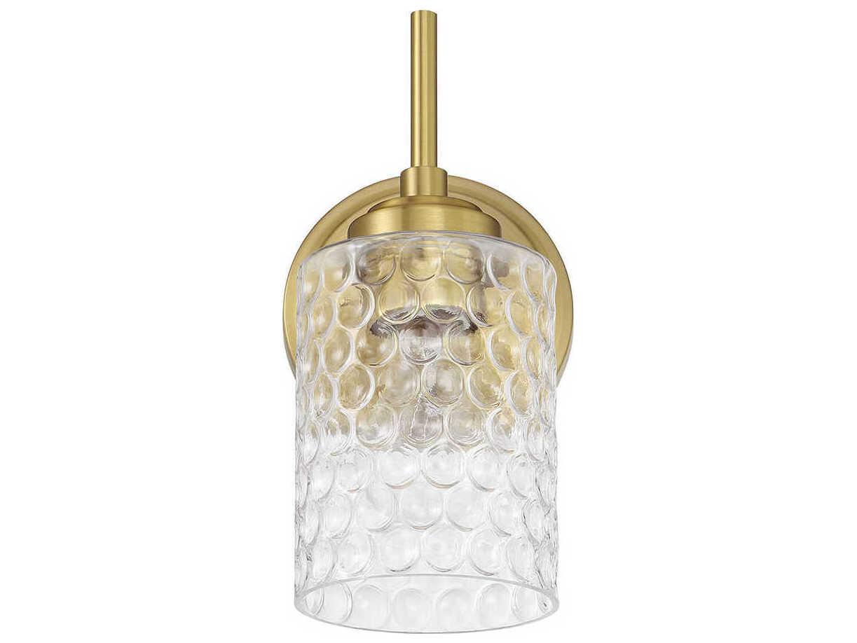 Craftmade Claire 1-Light Satin Brass Wall Sconce