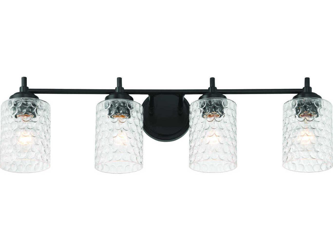 Craftmade Claire 4-Light Flat Black Vanity Light